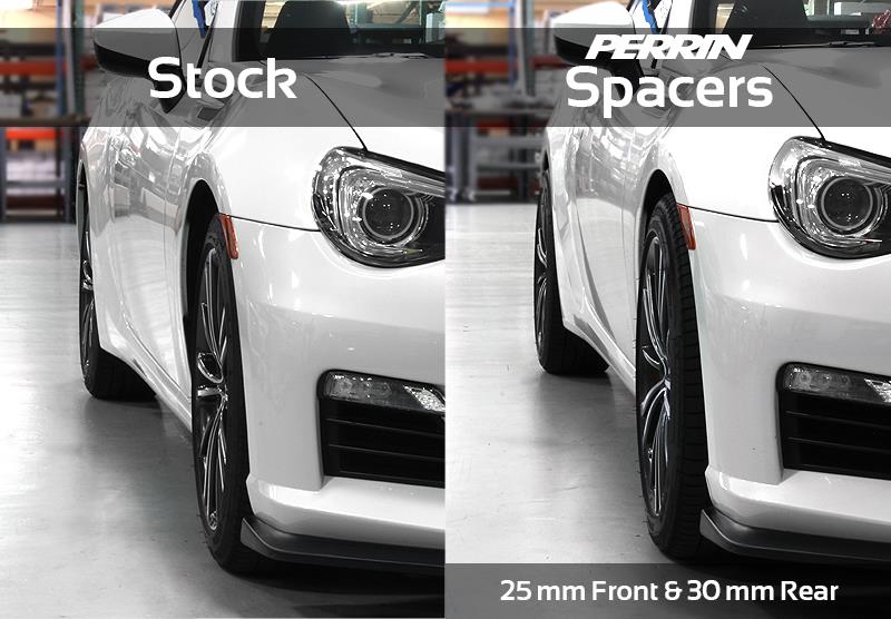 Perrin Performance PERRIN 02-14 Subaru WRX / 2004 STI / 13-25 BRZ & Toyota GR86 25mm Wheel Spacers 5x100 56mm CB - Pair