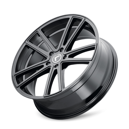 Kraze Wheels Kraze KR190 Lusso 22x8.5 / 5x120 BP / 38mm Offset / 74.1mm Hub Gloss Black Wheel