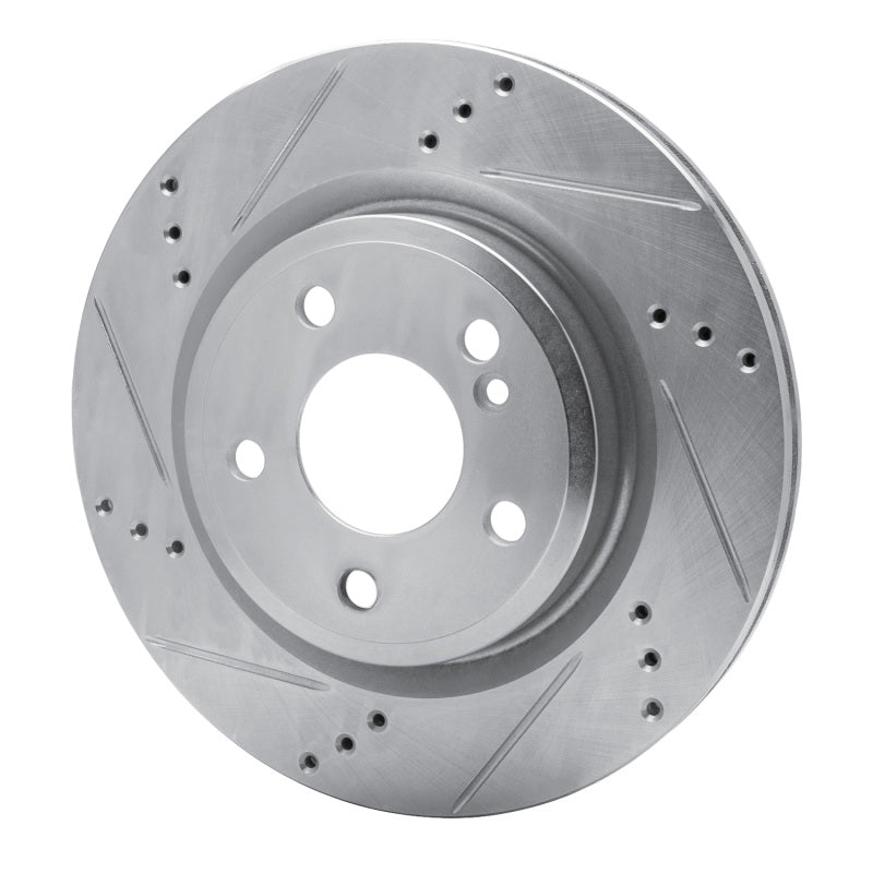 R1 Concepts R1 14-19 Mercedes-Benz GLA250 (Mexico) Rear Left Drilled & Slotted Silver Brake Rotor