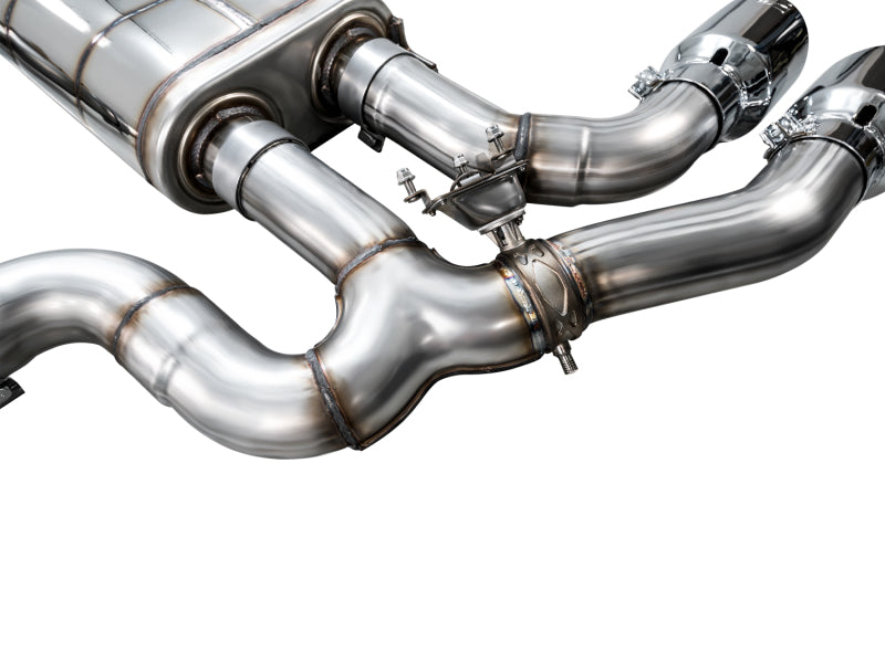 AWE Tuning 20-25 BMW X3 M/M Comp (F97) AWD SwitchPath Axle-Back Exhaust - Chrome Silver Tips