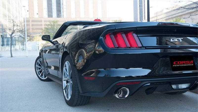 CORSA Performance Corsa 2015-2017 Ford Mustang GT Convertible 5.0L V8 Polished Xtreme Dual Rear Exit Exhaust