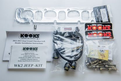 Kooks Headers Kooks 2012+ WK2 Jeep/ Durango 6.4L 1-7/8in x 3in SS Long Tube Headers - Cat SS Conn Pipe