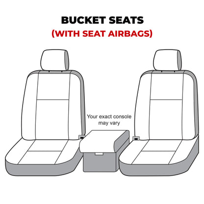 Covercraft 19-20 Ford F150 Waterproof Polyester SeatSaver Custom Front Row Seat Covers - Grey