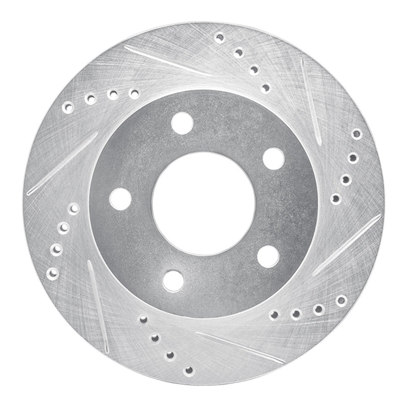 R1 Concepts R1 83-96 Buick Reatta Front Right Drilled & Slotted Silver Brake Rotor