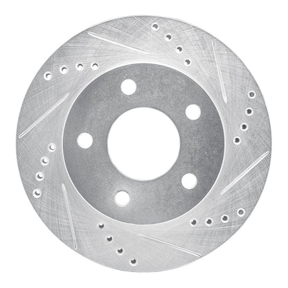 R1 Concepts R1 83-96 Buick Reatta Front Right Drilled & Slotted Silver Brake Rotor