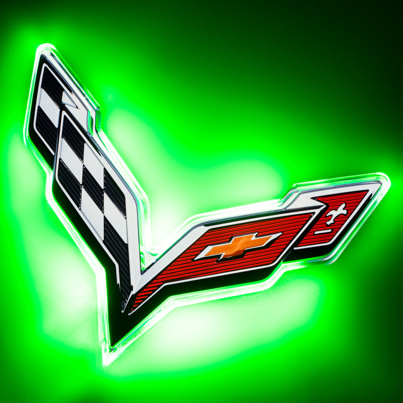 ORACLE Lighting Oracle Corvette C7 Rear Illuminated Emblem - Dual Intensity - Green