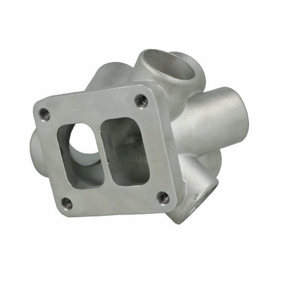 Turbozentrum 290628 6-Cylinder Stainless Steel Turbo Collector T4 Twinscroll (int. WG & ext. WG)