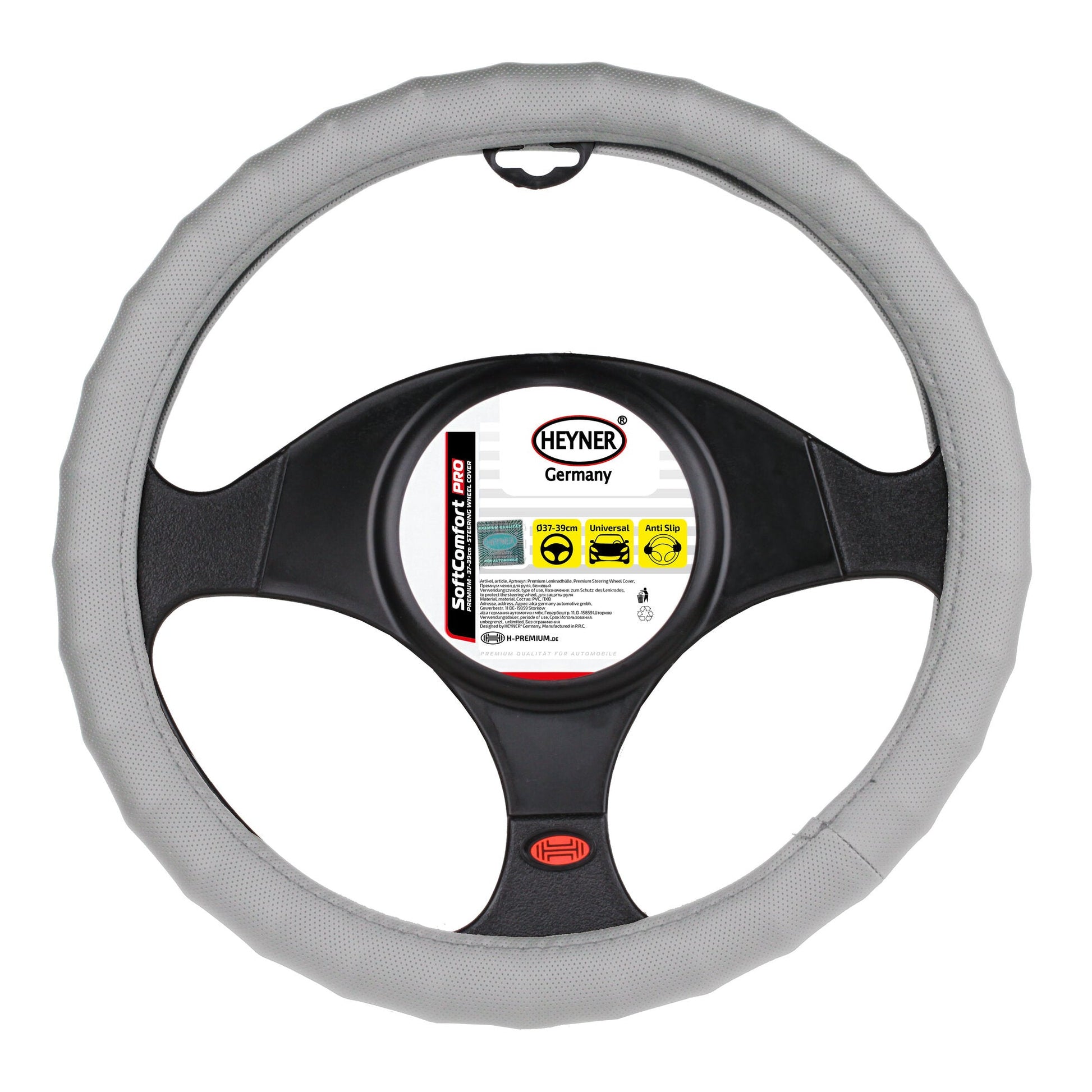 Heyner A603200 Soft Comfort Pro Grey Steering Wheel Cover