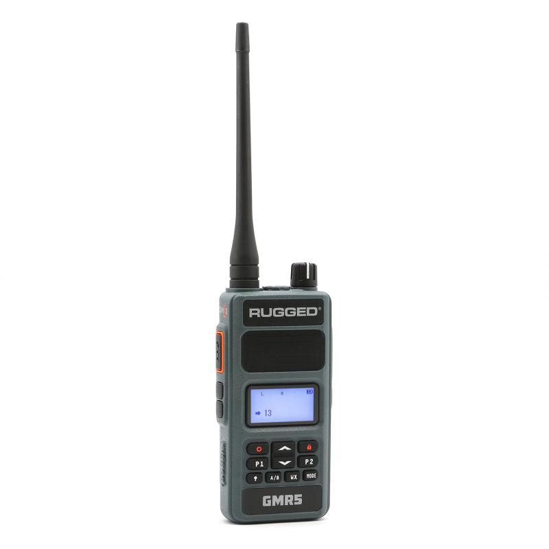 Rugged Radios GMRS Handheld Radio with NOAA Alerts - FM Radio