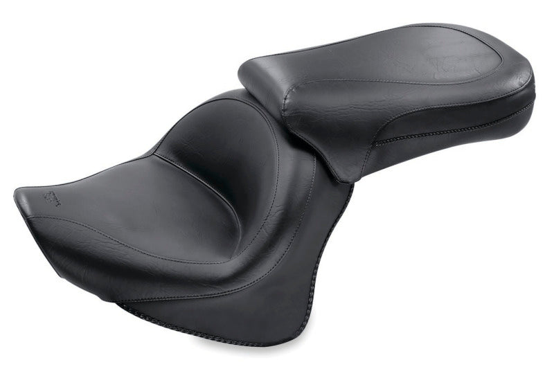 Mustang Motorcycle Mustang 98-16 Yamaha V-Star 650 Custom Wide Touring 2PC Seat - Black