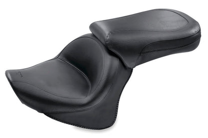 Mustang Motorcycle Mustang 98-16 Yamaha V-Star 650 Custom Wide Touring 2PC Seat - Black