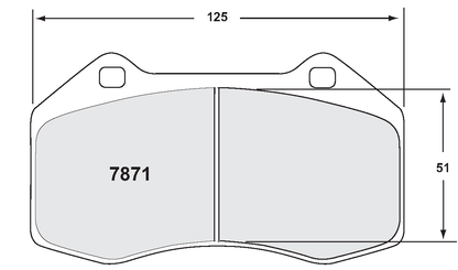 PFC 7871.13.16.44 FRONT BRAKE PADS RACE 13 CMPD 16MM ABARTH 695 1.4 TURBO 2009-