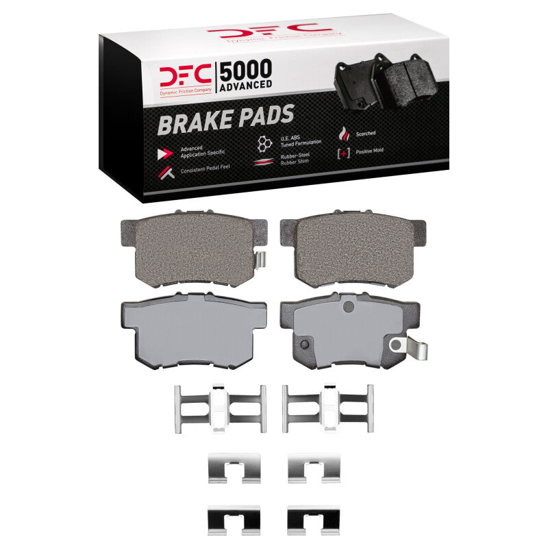 DFC 91-12 Acura LEGEND Rear 5000 Advanced Ceramic Brake Pads and Hardware Kit
