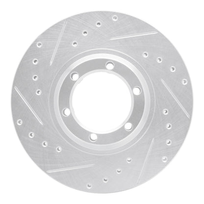 R1 Concepts R1 86-95 Dodge Raider Front Left Drilled & Slotted Silver Brake Rotor