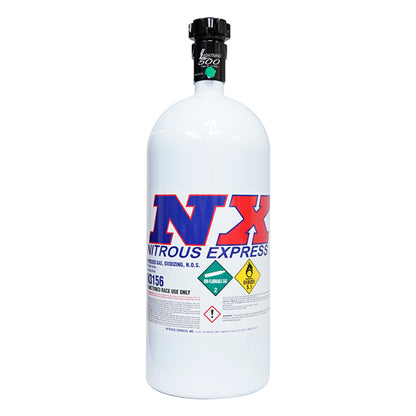 Nitrous Express 10lb Bottle w/Lightning 500 Valve (6.89 Dia x 20.19 Tall)