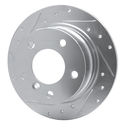 R1 Concepts R1 96-02 BMW Z3 Rear Left Drilled & Slotted Silver Brake Rotor