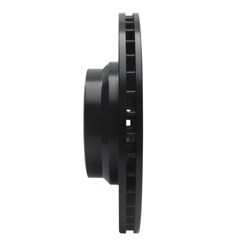 R1 Concepts R1 02-08 BMW 760LI Front Right Drilled & Slotted Black Brake Rotor