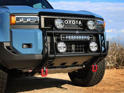 aFe 2024+ Toyota Land Cruiser (J250) L4 2.4L Terra Guard Bull Bar w/ RIGID Lights