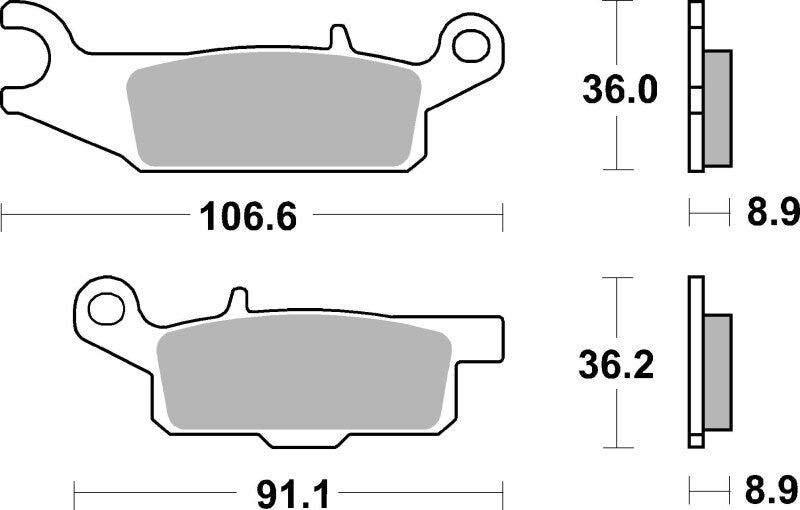 Brembo Powersports Brembo Sinter Prime Brake Pad