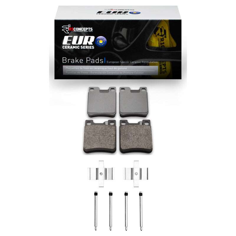 R1 Concepts R1 92-09 Chrysler Crossfire Rear Euro Ceramic Pads & Hardware Kit