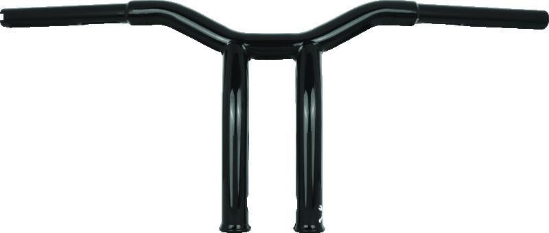 Burly Brand Dominator Raked Bar 10in - Gloss Black