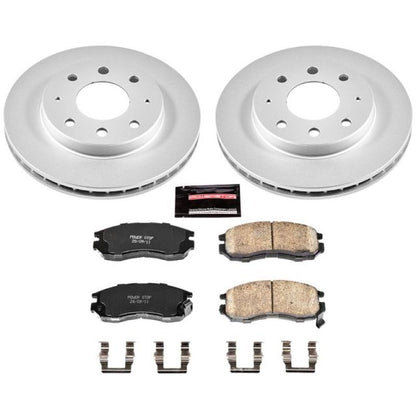PowerStop Power Stop 93-95 Eagle Summit Front Z17 Evolution Geomet Coated Brake Kit