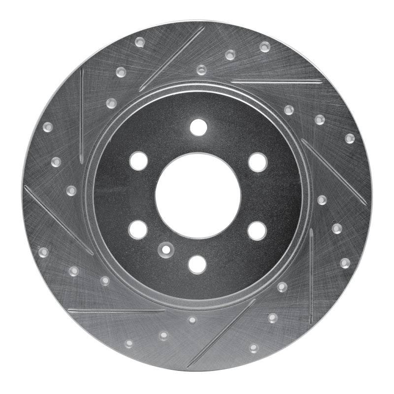R1 Concepts R1 06-06 Buick TERRAZA Rear Left Drilled & Slotted Silver Brake Rotor