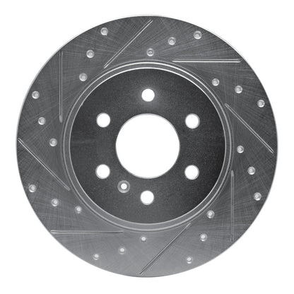 R1 Concepts R1 06-06 Buick TERRAZA Rear Left Drilled & Slotted Silver Brake Rotor