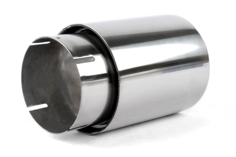Dinan Double-Walled 4in Clamp-On Exhaust Tip - Polished - 4in Outlet / 3.25in Inlet