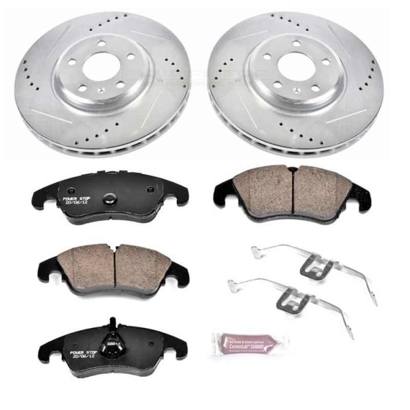 PowerStop Power Stop 09-11 Audi A4 Front Z23 Evolution Sport Brake Kit
