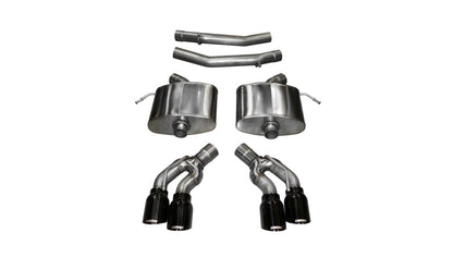 CORSA Performance Corsa 2016-2019 Cadillac CTS V 6.2L V8 2.75in Black Sport Axle-Back Exhaust