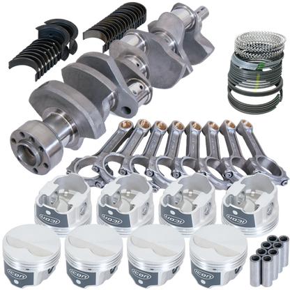 Eagle Chevy LT1 350 1Pc 3.480in Crank 5.700in I-Beam Rods -3.7cc 4.040in Pistons Rotating Assembly