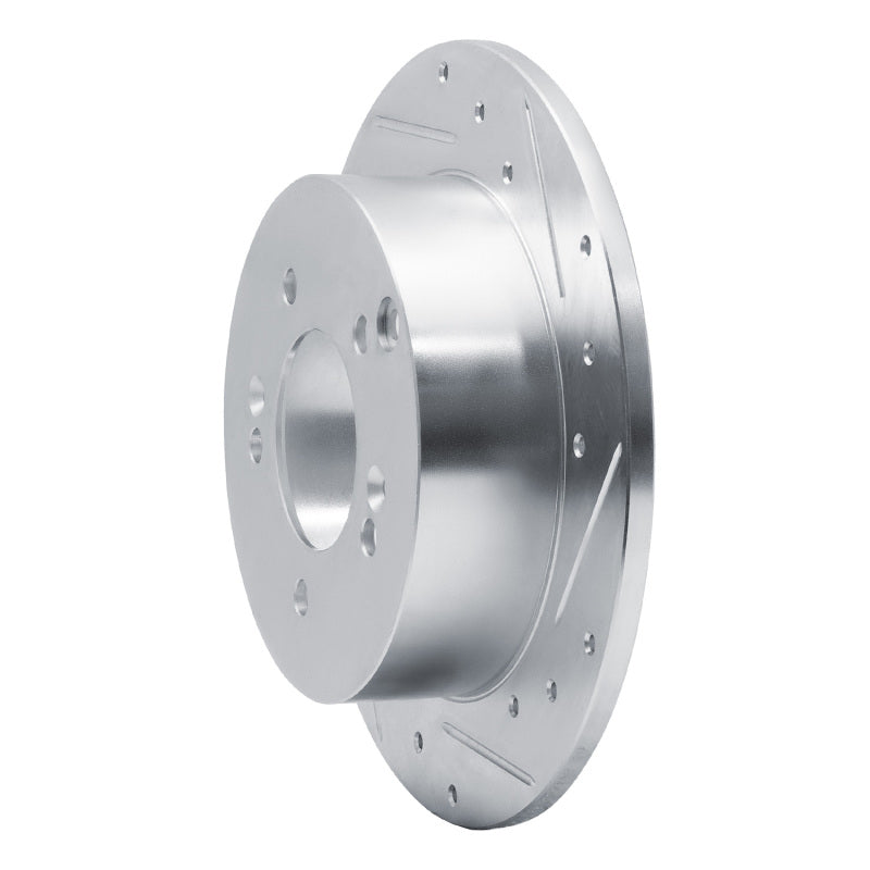 R1 Concepts R1 07-12 Kia Rondo (Canada) Rear Right Drilled & Slotted Silver Brake Rotor