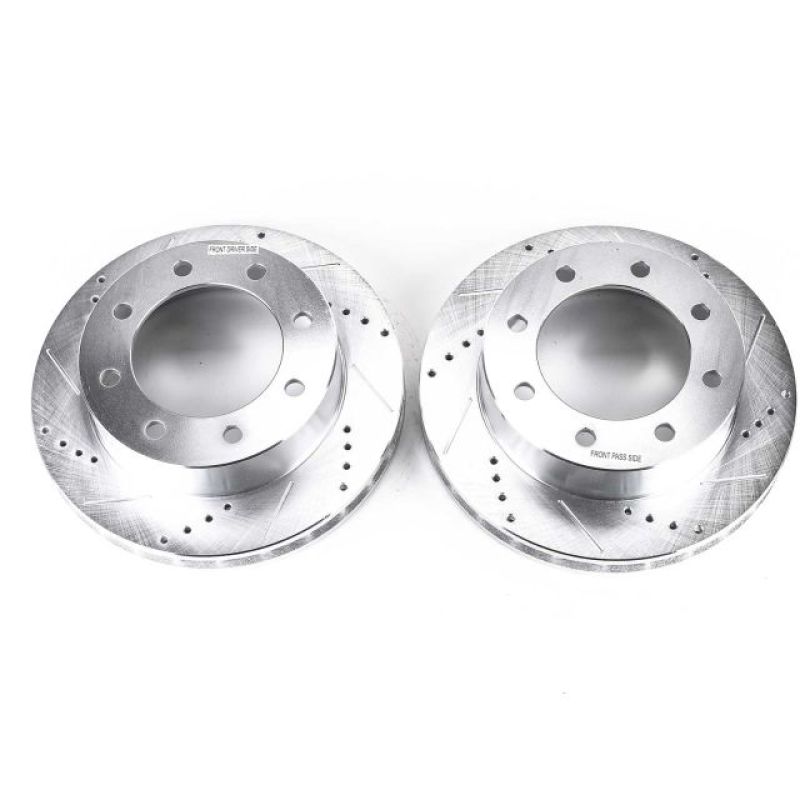 PowerStop Power Stop 1999 Ford F-250 Super Duty Front Evolution Drilled & Slotted Rotors - Pair