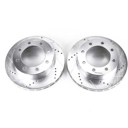PowerStop Power Stop 1999 Ford F-250 Super Duty Front Evolution Drilled & Slotted Rotors - Pair