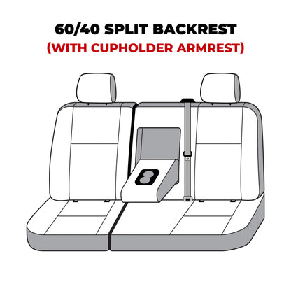 Covercraft 21-23 Chevrolet Tahoe Polycotton SeatSaver Custom Second Row Seat Covers - Charcoal