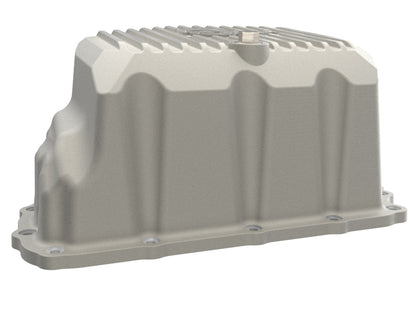 aFe GM Diesel Trucks 20-25 V8-6.6L L5P POWER Street Series Engine Oil Pan Raw w/ Machined Fins