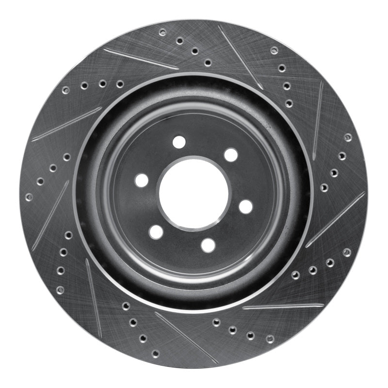 R1 Concepts R1 03-17 Dodge Viper Rear Left Drilled & Slotted Silver Brake Rotor