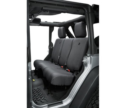 Bestop 13-18 Jeep Wrangler JK 4-Door Rear Seat Covers (Black Diamond)