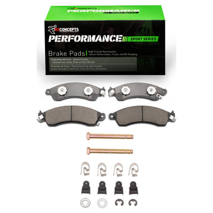 R1 Concepts R1 1985-2004 Chevrolet Corvette Front R1 Performance Sport Pads & Hardware Kit