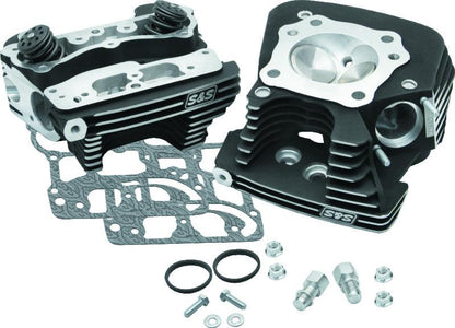 S&S Cycle 08-16 Touring Super Stock 79cc Cylinder Head Kit - Wrinkle Black