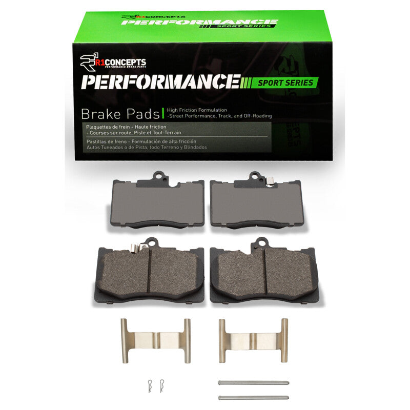 R1 Concepts R1 06-25 Lexus IS300 Front Performance Sport Pads & Hardware Kit