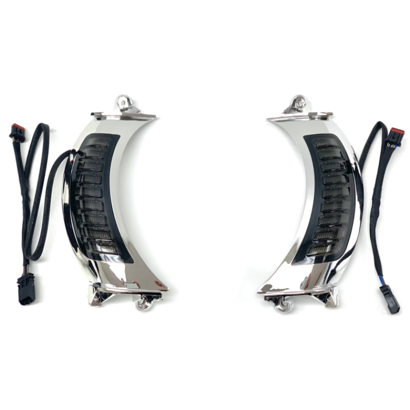 Letric Lighting Fairing Vent Switchback Turn Signal Chrome