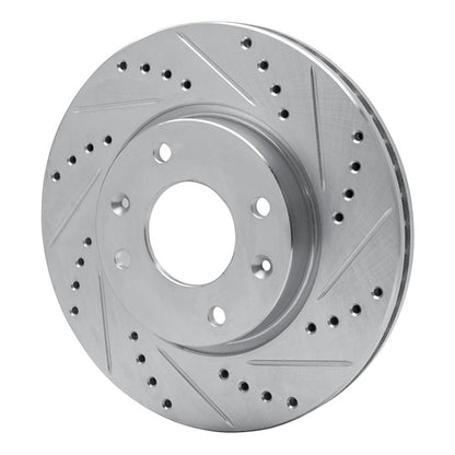R1 Concepts R1 02-06 Hyundai SONATA Front Right Drilled & Slotted Silver Brake Rotor