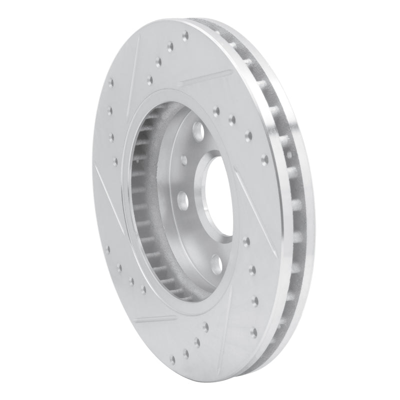 R1 Concepts R1 11-16 Buick LaCrosse Front Right Drilled & Slotted Silver Brake Rotor