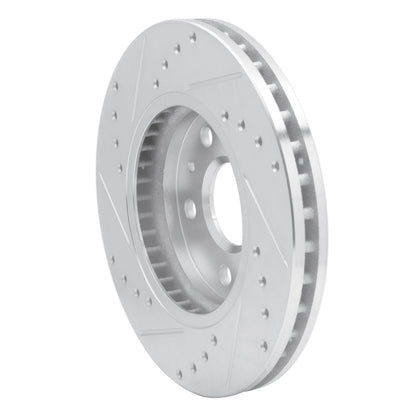 R1 Concepts R1 11-16 Buick LaCrosse Front Right Drilled & Slotted Silver Brake Rotor