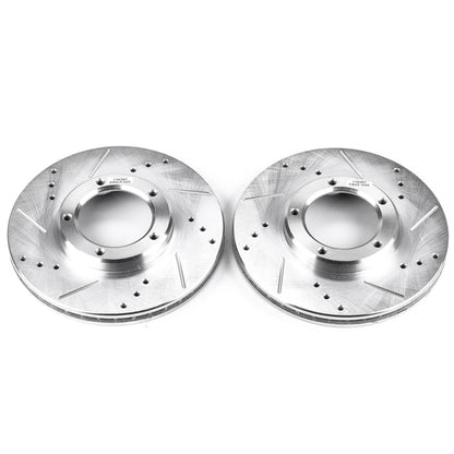 PowerStop Power Stop 95-04 Toyota Tacoma Front Evolution Drilled & Slotted Rotors - Pair