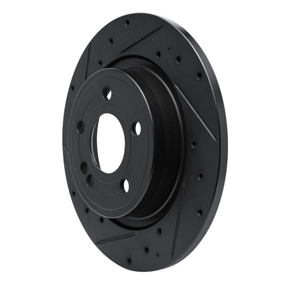 R1 Concepts R1 19-26 Mercedes-Benz A220 Rear Left Drilled & Slotted Black Brake Rotor