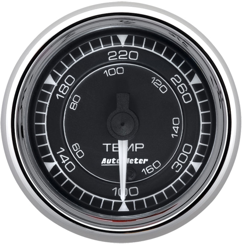 AutoMeter Chrono 2-1/16in 140-380 Degree Temperature Digital Stepper Motor Gauge - Chrome