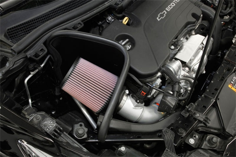 K&N Engineering K&N 17-18 Chevy Cruze 1.4L Turbo Silver Typhoon Short Ram Intake